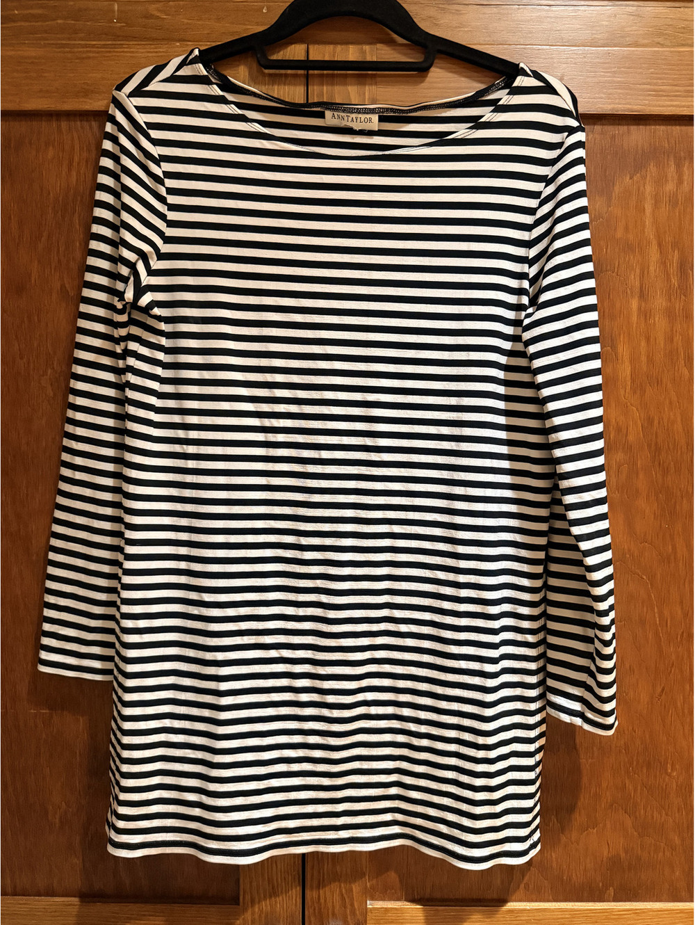 Vintage Black and White Stripe Top Punk Mod Indie